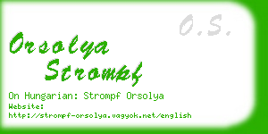 orsolya strompf business card